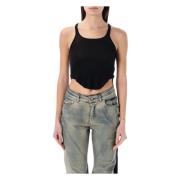 Svart Cropped Tank Top Aw24