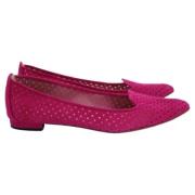 Pre-owned Suede flats