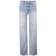 Høy Midje Straight Leg Jeans