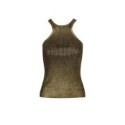 Metallisk Strikket Tank Top