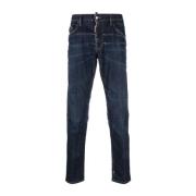 Brun Denim Jeans med Etikett