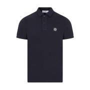 Navy Blue Cotton Polo Shirt