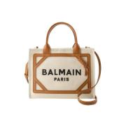 Beige Canvas Balmain veske