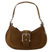 Leather shoulder-bags