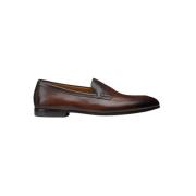 Brun Skinn Penny Loafers