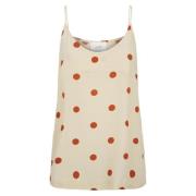 Adelia Singlet - Birch Polka Dot Aop