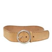 Pre-owned Suede belts