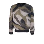 Grønn Camo Genser Regular Fit