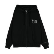 Forvrengt Logo Zip Hoodie