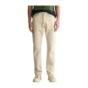 Beige Regular Desert Jeans Bukser