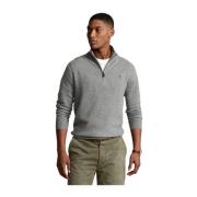 Luksuriøs Wool Quarter-Zip Sweater