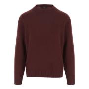 Ull Kashmir Crew Neck Sweater Bordeaux