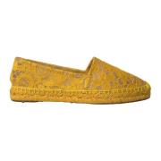 Gul Blonder Espadrille Loafers Sko