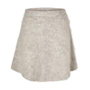 A-Line Knit Skirt - Dove Birch