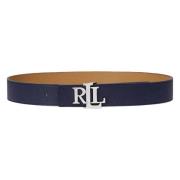 Reversibelt Skinnbelte Navy/Camel