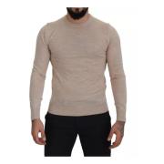 Beige Ull Crewneck Sweater Logo