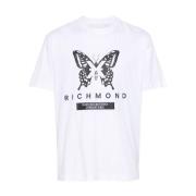 Butterfly Print Crew Neck T-shirt