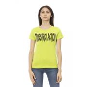 Elegant Oliven Kortermet Designer Tee