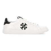 Hvite Logo Sneakers Nappa Skinn