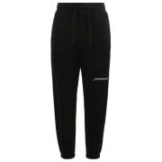 Sort Bomull Jeans Sweatpants