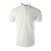 Slim Fit Hvit Bomull Polo Skjorte