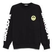 Smile Crewneck Sweatshirt Svart Bomull