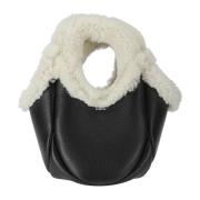 Shearling Mini Bucket Swipe Veske