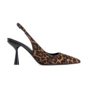 Leopard Slingback Pumps