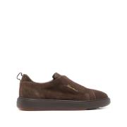 Brun Semsket Slip-On Sneakers