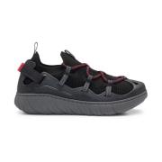 Svart Reeflyn Lave Sneakers Logo Gummi