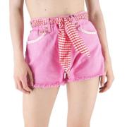 Kvinner Denim Patch Shorts