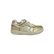 Metallic Sneaker - Gull Distressed Effekt