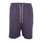 Regular Fit Lilla Logo Shorts