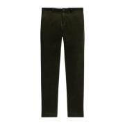 Slim Fit Corduroy Bukse Estate Olive