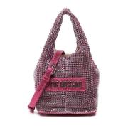 Rhinestone Detalj Magenta Veske