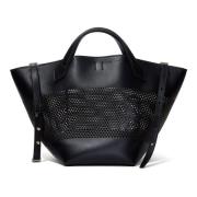 Perforert Skinn Chelsea Tote Bag