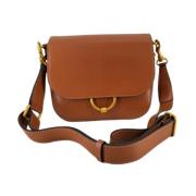 Brun Skinn Crossbody Veske