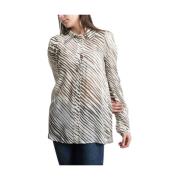 Zebra Stripet Bluse