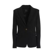 Klassisk Blazer med Revers og Knapper