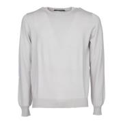 Grå Ull Crew Neck Genser