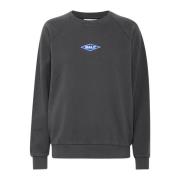 Raglan Crew Neck Sweatshirt Svart