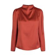 Rust Kragebluse Skjorte, Trendy Stil