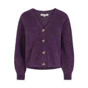 Luksuriøs Mohair Cardigan med V-hals