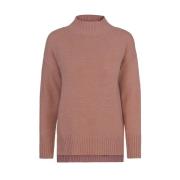 Dusty Rose Haust Knitted Best Pullover Knitted