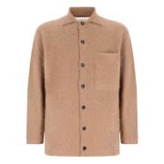 Oversized Mohair Wool Knit Shirt