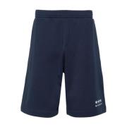 Sporty Bermuda Shorts med Marine Logo og Stjerner