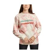 Tie and Dye Sweatshirt med Bokstaver