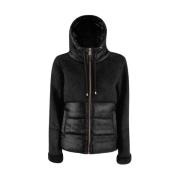 Faux Fur Quilted Hooded Jacket