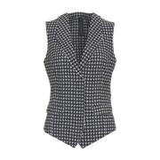 Svart Blazer Elegant Stretch Vest