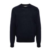 Brodert Logo Navy Jersey Sweater